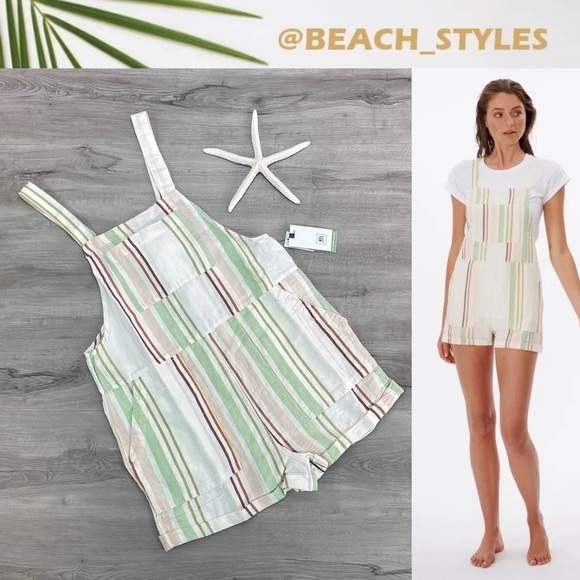 🔆RIP CURL🔆 SOL SEEKER STRIPE ROMPER - Picture 1 of 13